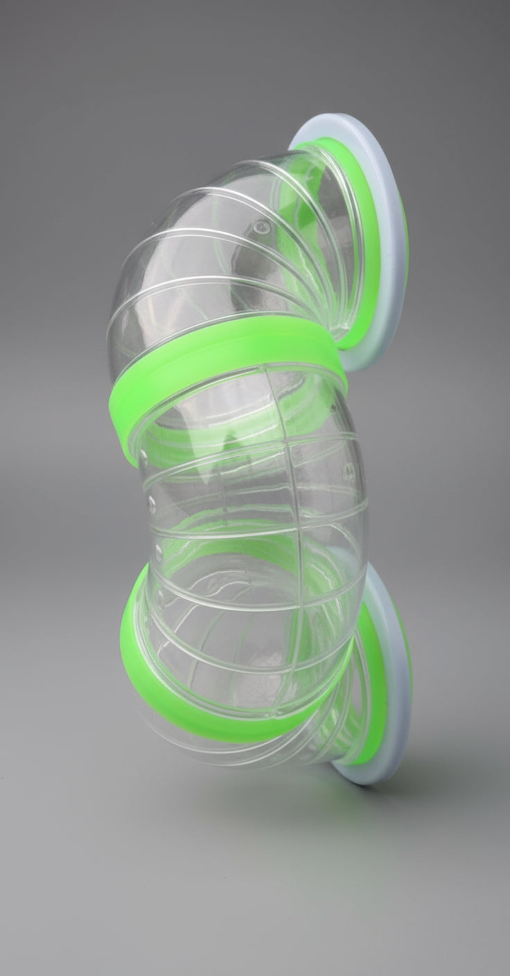 Acrylic Clear Expandable and Customizable 3-Solid Floor Levels Habitat Hamster Rodent Gerbil Mouse Mice Cage Clear Transparent