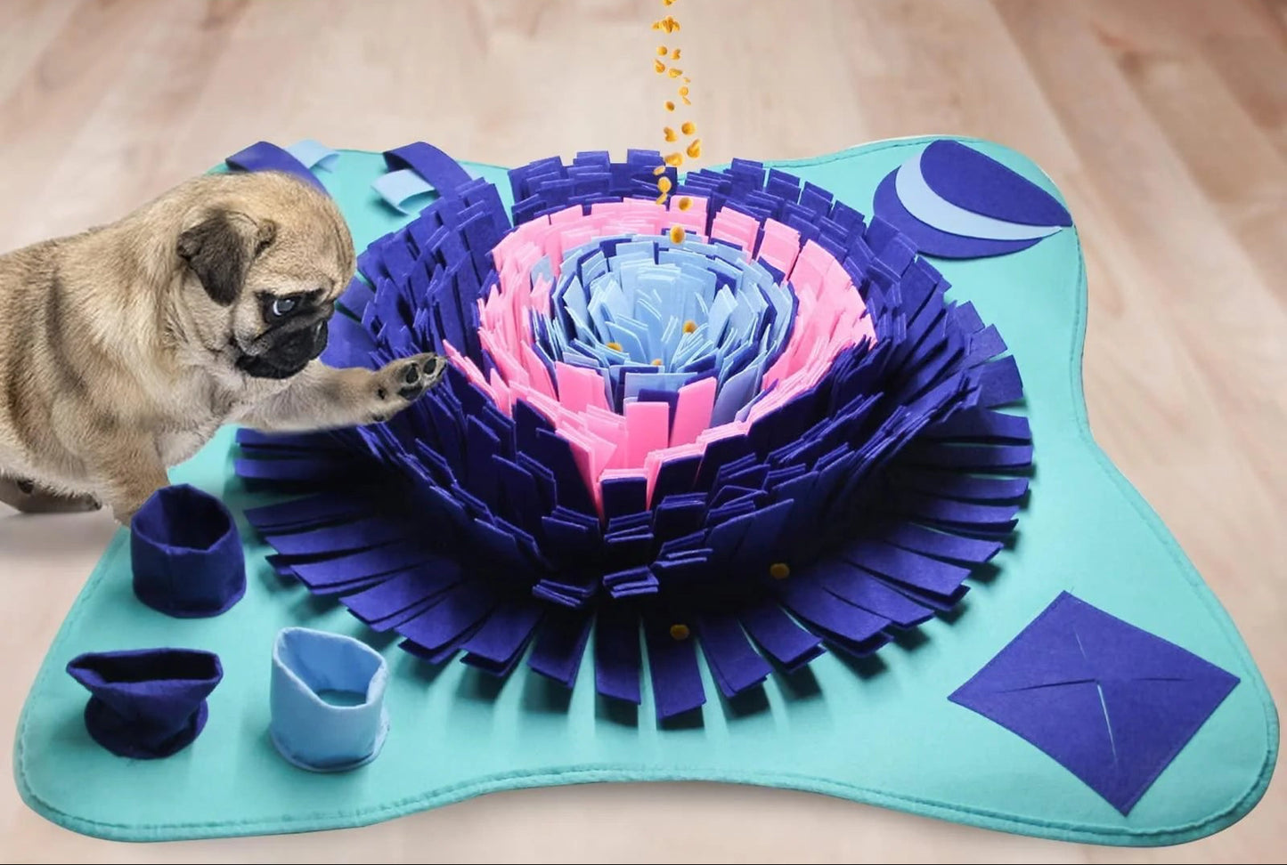 Snuffle Mat for Dogs Cats 25X25 Inch Dog Snuffle Mat Interactive Toys Mat