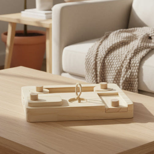 Wooden Enrichment Foraging Toy Chew Toys Feeding Toys for Rat Bunny Hamster