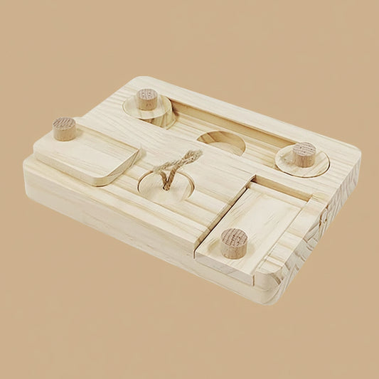 Wooden Enrichment Foraging Toy Chew Toys Feeding Toys for Rat Bunny Hamster