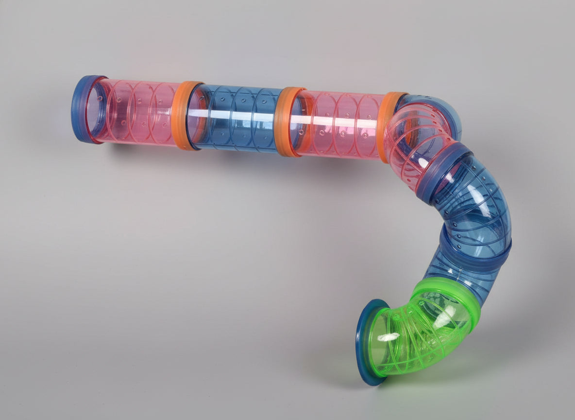 Large Multi Level Twin Tower Expansible and Customizable Habitat Hamster Rodent Gerbils Mouse Mice Small Animal Home Cage with Crossing Tube with Full Set of Accessories