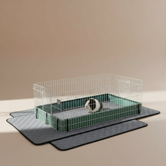 Guinea Pig Cage Lining Washable Pad Reusable and Non Slip Urinary Pad for Guinea Pig Cat Dog Bed Small Animal