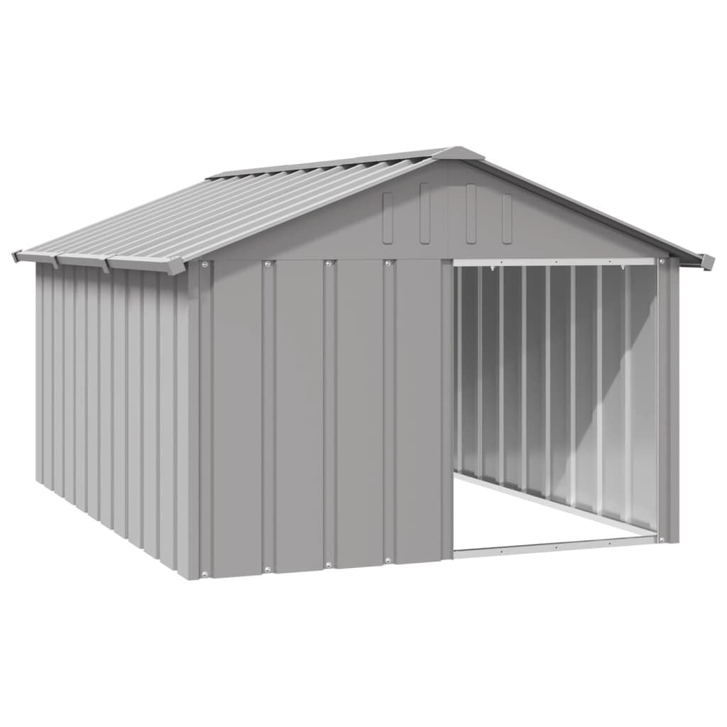 Dog House Gray 45.9"X60.2"X32.1" Galvanized Steel