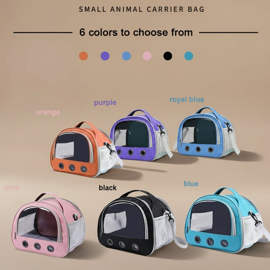 Foldable Cat Dog Bird Rabbit Carrier Bag with Thick Cotton Cushion Pet Aviation Anti-Suffocation Portable Travel Bag