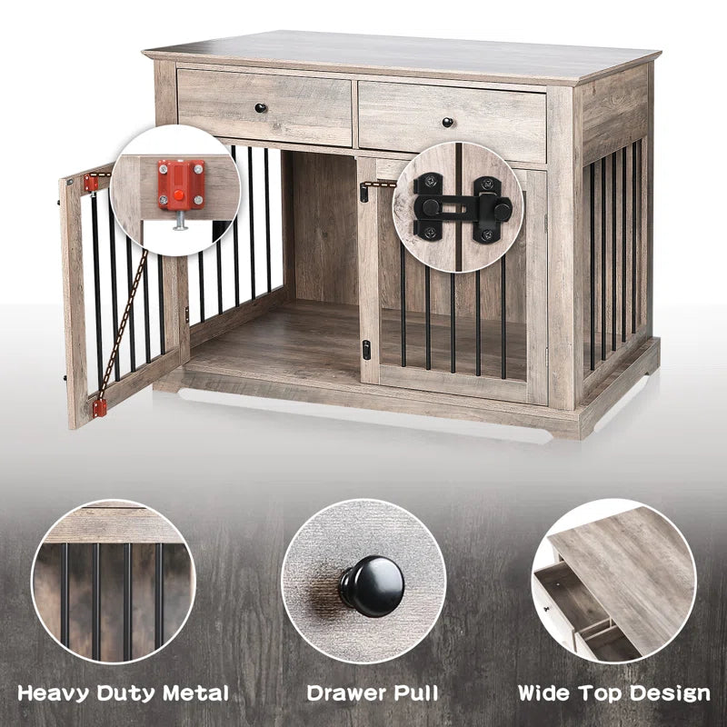 Cranbrook Dog Crate Furniture with Drawers