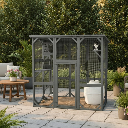 Euretta Indoor/Outdoor Large Waterproof Cat Playpen