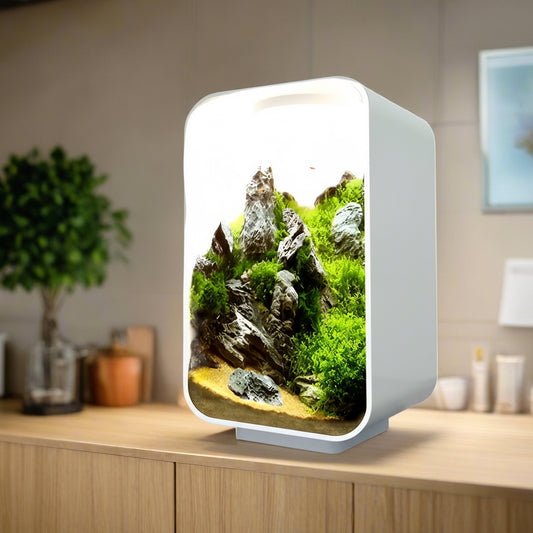 Desktop Smart Betta Fish Tank Mini Acrylic Betta Fish Tank Small Ecological Gold Fish Tank Super White Small Fish Tank Aquariums