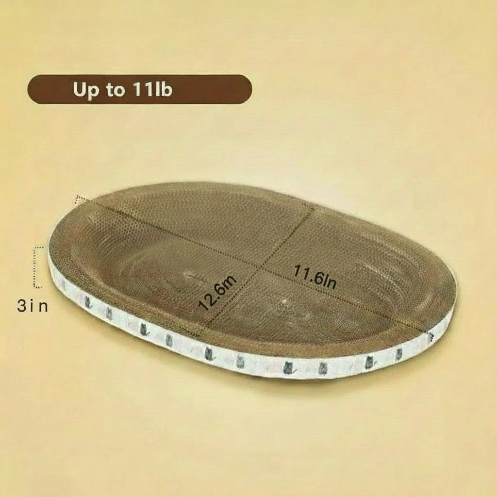 Corrugated Cat Scratcher Cat Scrapers round Oval Grinding Claw Toys for Cats Wear-Resistant Cat Bed Nest Cat Accessories