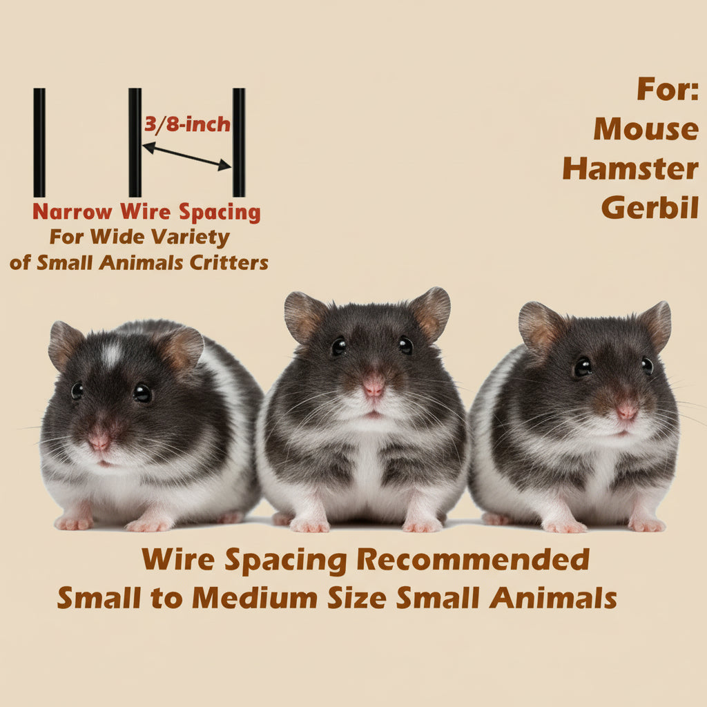 Acrylic Clear Expandable and Customizable 3-Solid Floor Levels Habitat Hamster Rodent Gerbil Mouse Mice Cage Clear Transparent