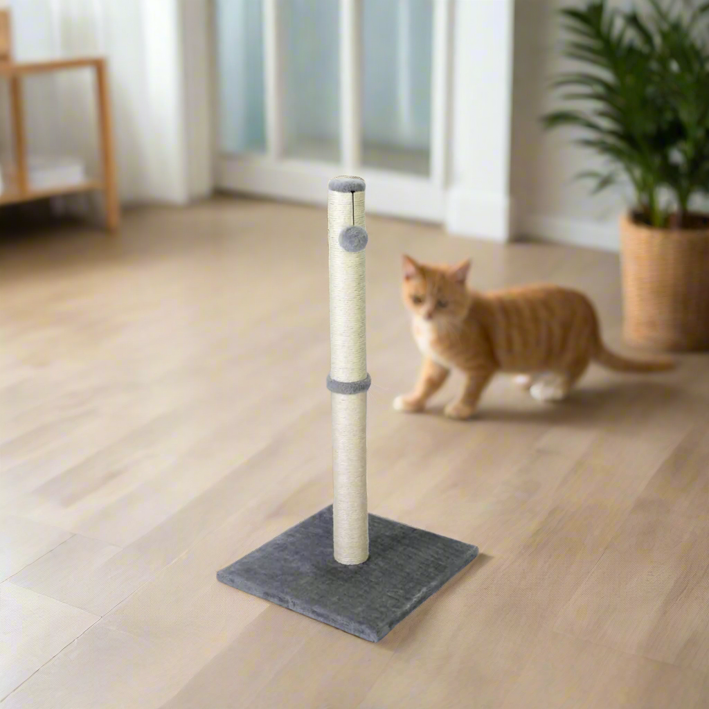 Rascador para gatos de 31'', color gris
