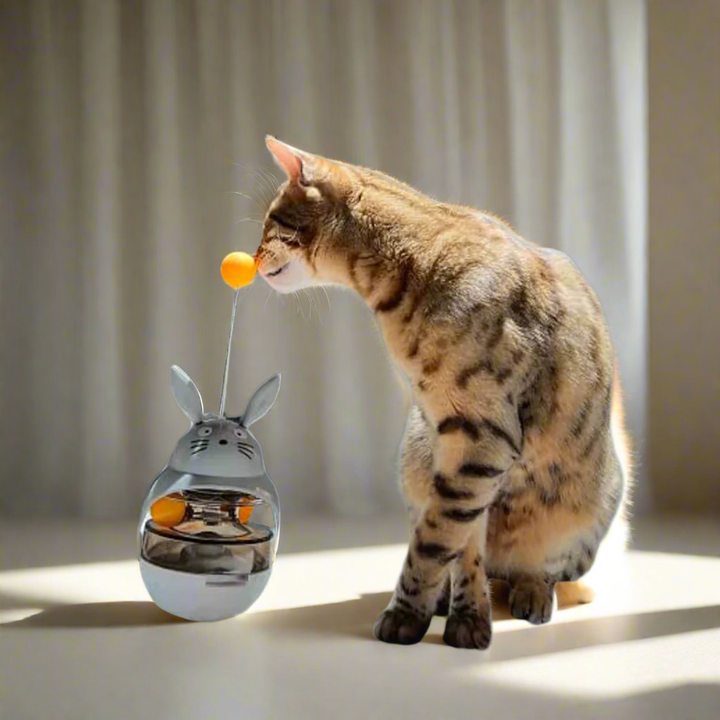 Juguete para gatos que dispensa golosinas
