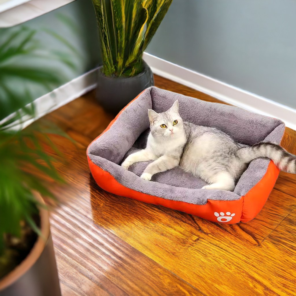 Oxford Comfort Pet Bed | Waterproof Dog & Cat Bed with Raised Edges | All-Season Pet Rest
