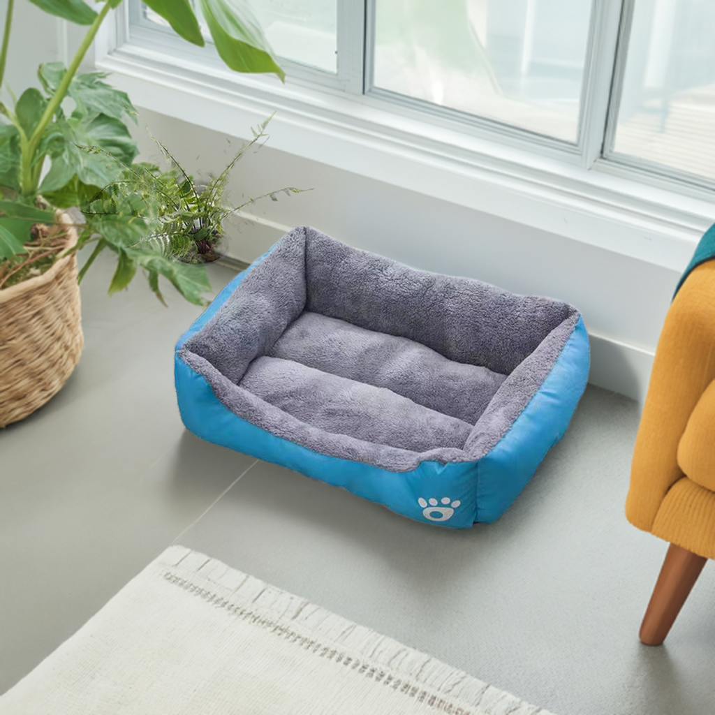Oxford Comfort Pet Bed | Waterproof Dog & Cat Bed with Raised Edges | All-Season Pet Rest