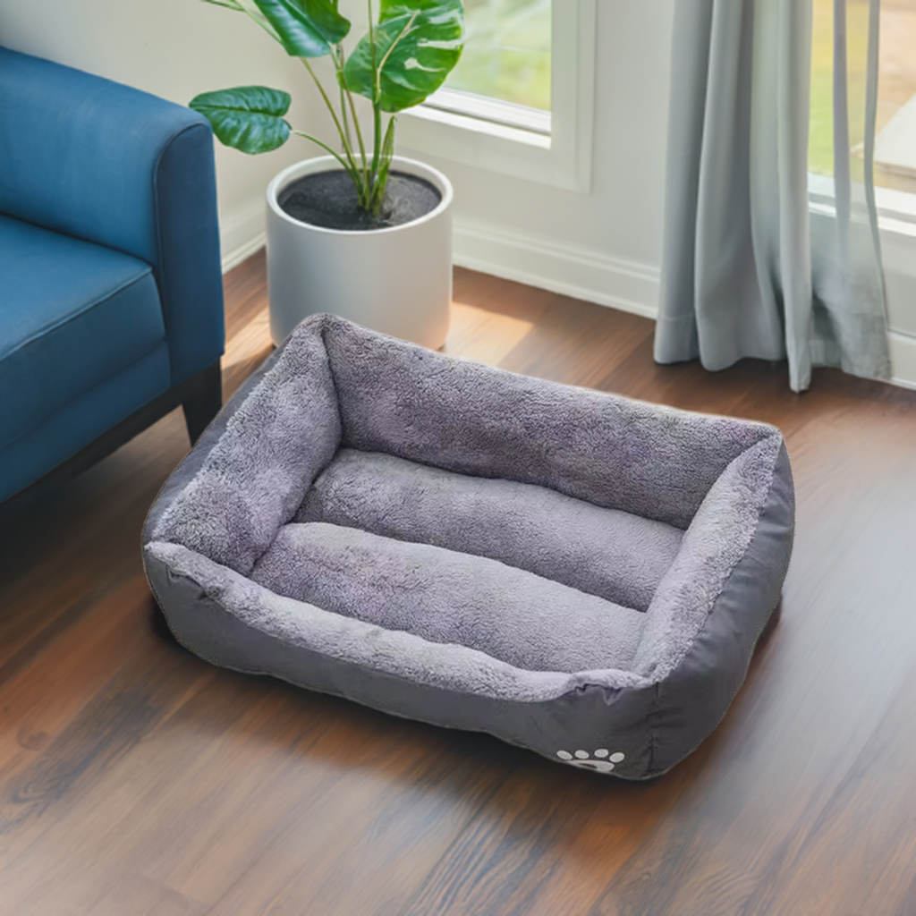Oxford Comfort Pet Bed | Waterproof Dog & Cat Bed with Raised Edges | All-Season Pet Rest