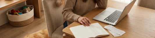 banner image of person budgeting their expenses