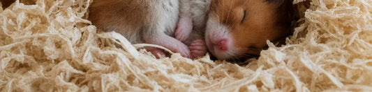 banner image of a hamster curled up and sleeping