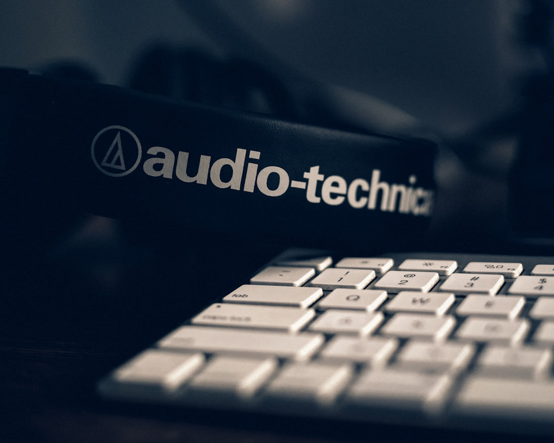 black Audio-technica headphones