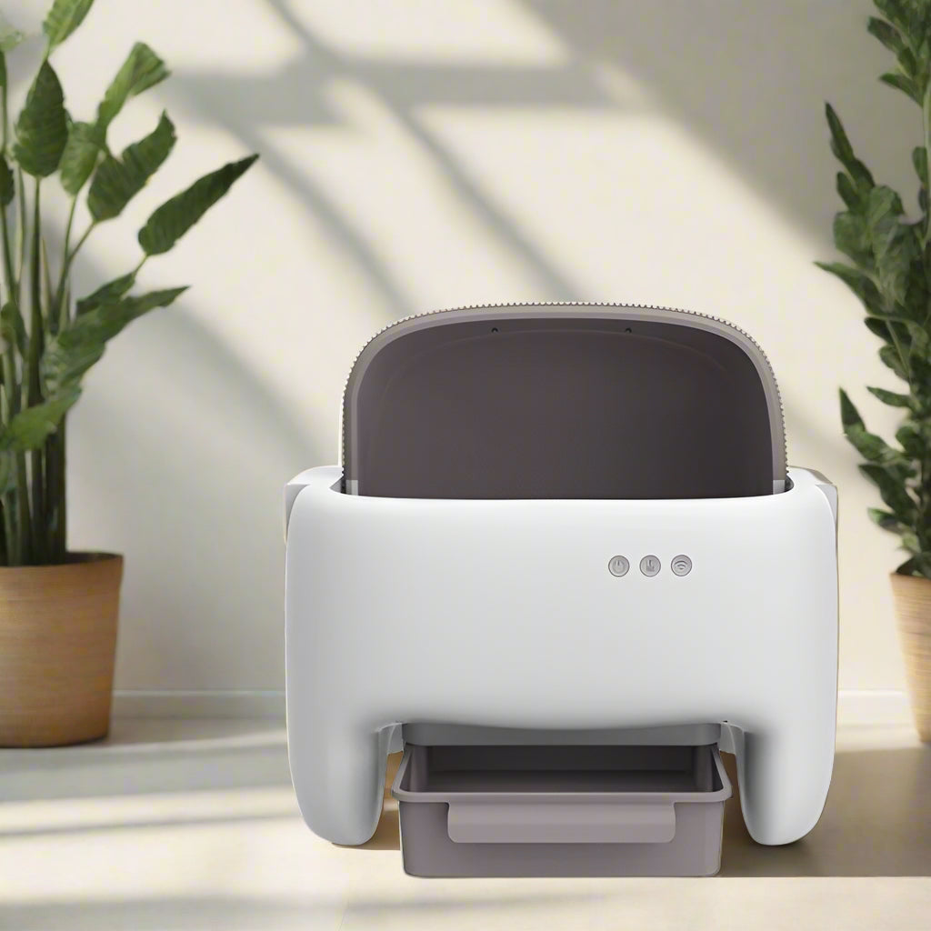 HEYBO Self Cleaning Litter Box Automatic Cat Litter Box with Safety Protection