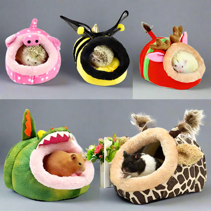 Hamster House Guinea Pig Accessories Rodent/Guinea Pig/Rat/Hedgehog Hamster Cotton House Small Animal Nest Winter Warm
