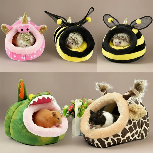Hamster House Guinea Pig Accessories Rodent/Guinea Pig/Rat/Hedgehog Hamster Cotton House Small Animal Nest Winter Warm