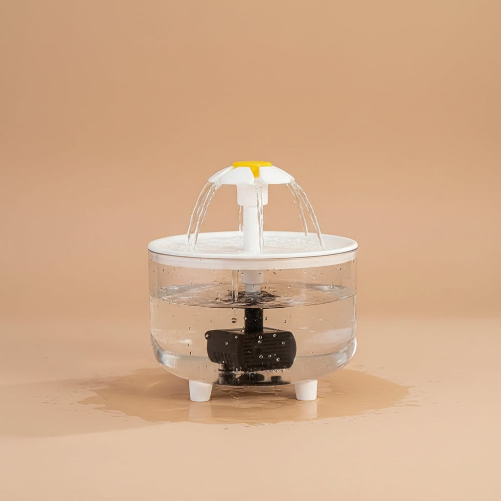 USB Electric Mute 1L Pet Water Fountain Automatic for Cats with Water Filter