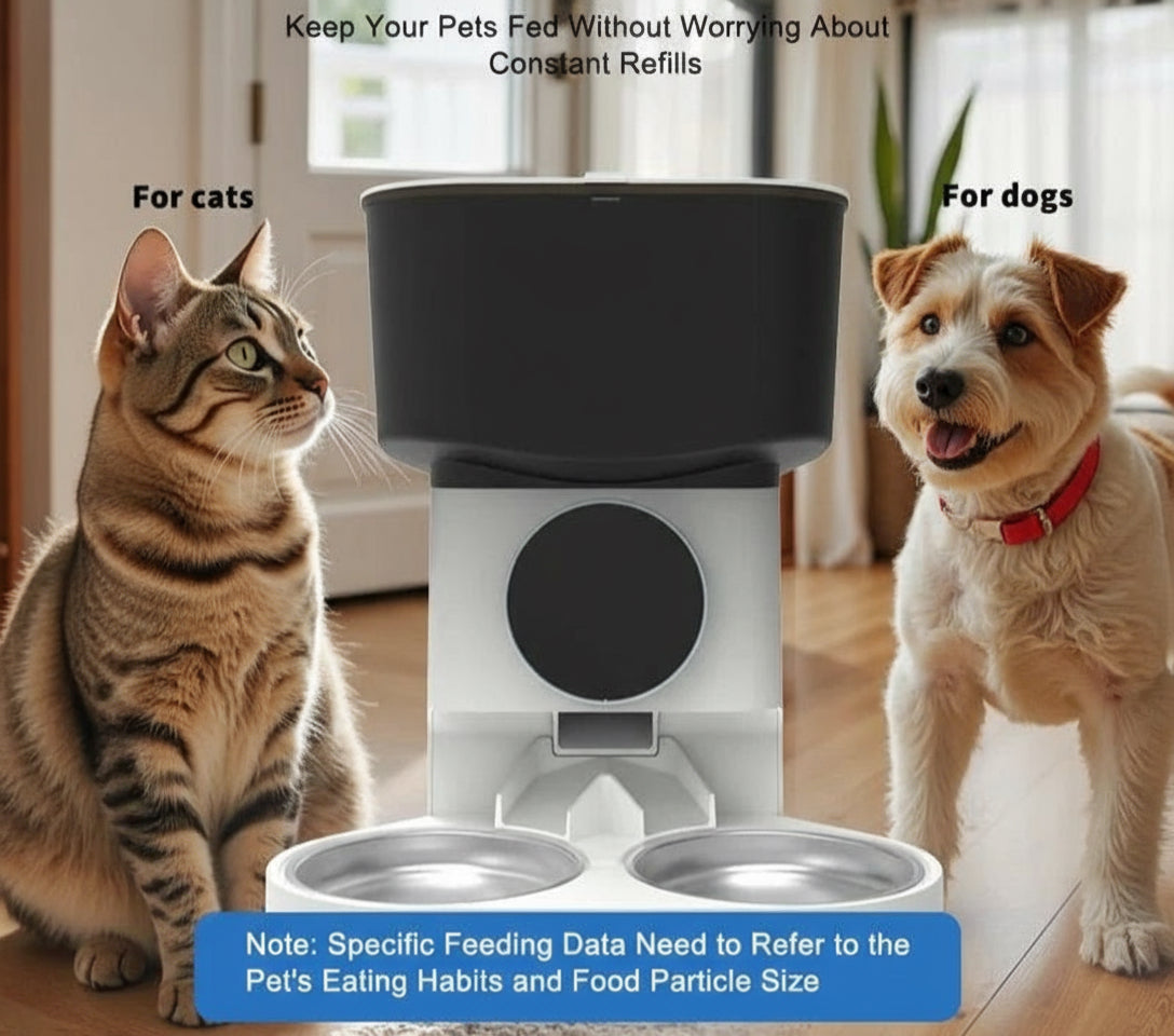 HEYBO Smart Automatic Cat Feeder - 7L- Reliable Automatic Cat Food Dispenser
