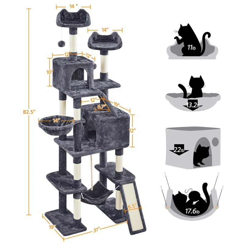 Dainel 82.5'' H Cat Tree