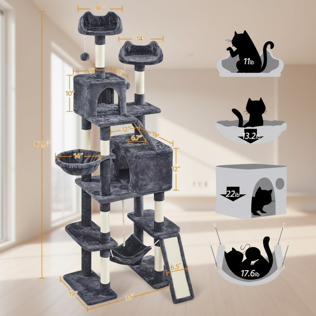 Dainel 82.5'' H Cat Tree