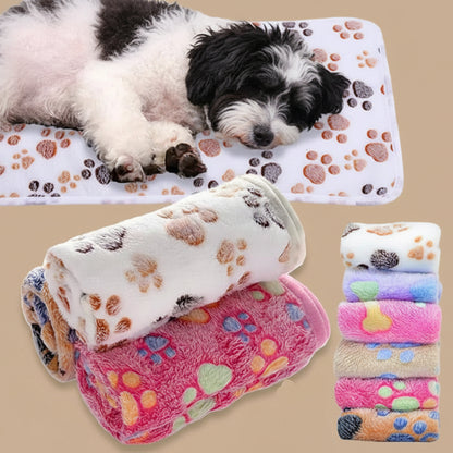 Soft Fluffy Quality Pet Blanket Cute Cartoon Pet Mat Warm and Comfortable Blanket for Cats and Dogs