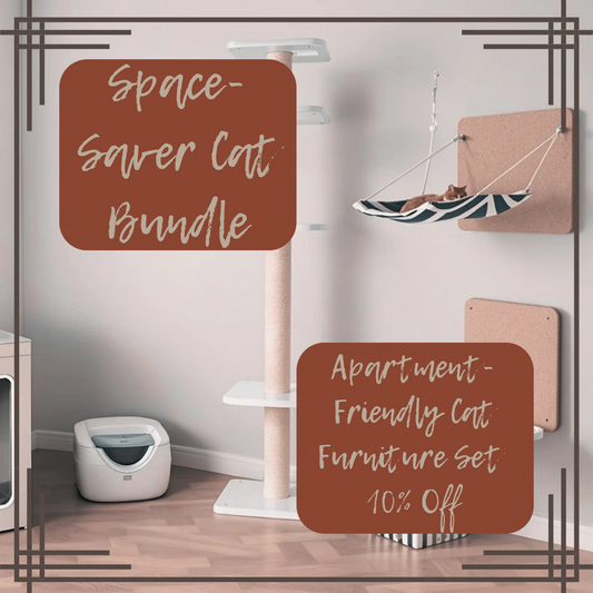 Space-Saver Cat Bundle - Apartment-Friendly Cat Furniture Set | Must Love Pets (10% OFF)