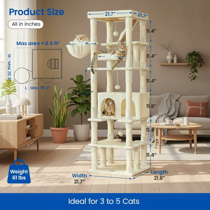Amariani 74.8'' H Cat Tree