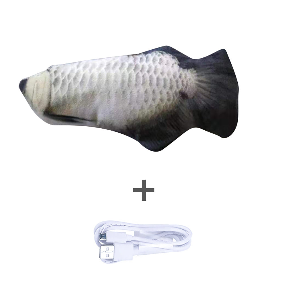 Electronic Pet Cat Toy - Interactive Fish-Shaped USB Rechargeable Cat Toy