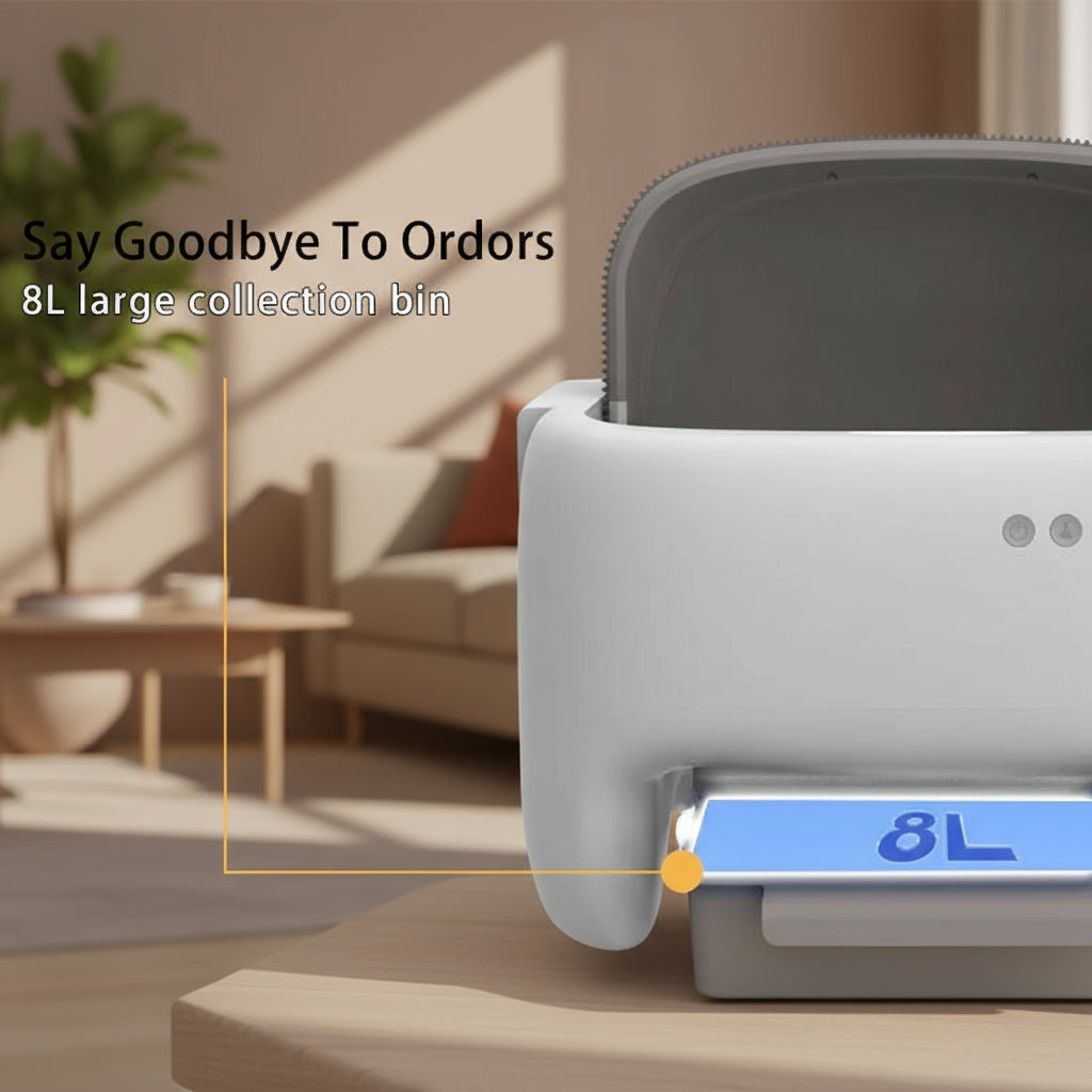 HEYBO Self Cleaning Litter Box Automatic Cat Litter Box with Safety Protection