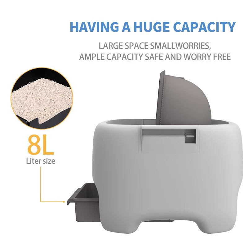 HEYBO Self Cleaning Litter Box Automatic Cat Litter Box with Safety Protection