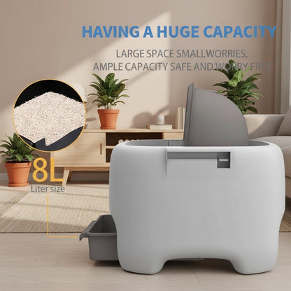 HEYBO Self Cleaning Litter Box Automatic Cat Litter Box with Safety Protection