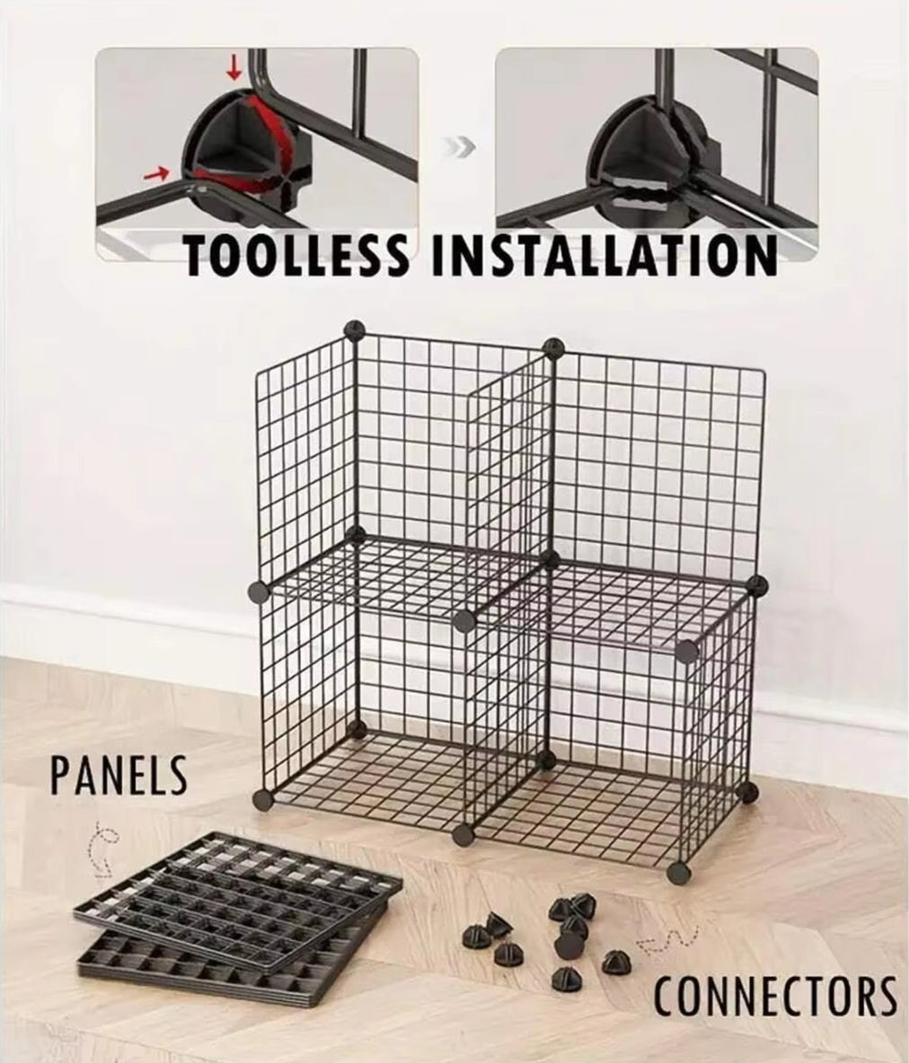 Pet Fence DIY Iron Mesh Can Be Freely Combined Cat Cage Dog Cage Hamster Cage Rabbit Cage