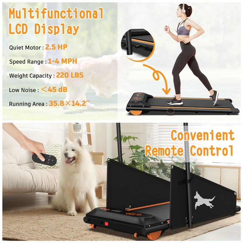 Dog Treadmill For Small to Medium Dogs - Dog Pacer Treadmill For Healthy & Fit Pets - Dog Treadmill Run Walk