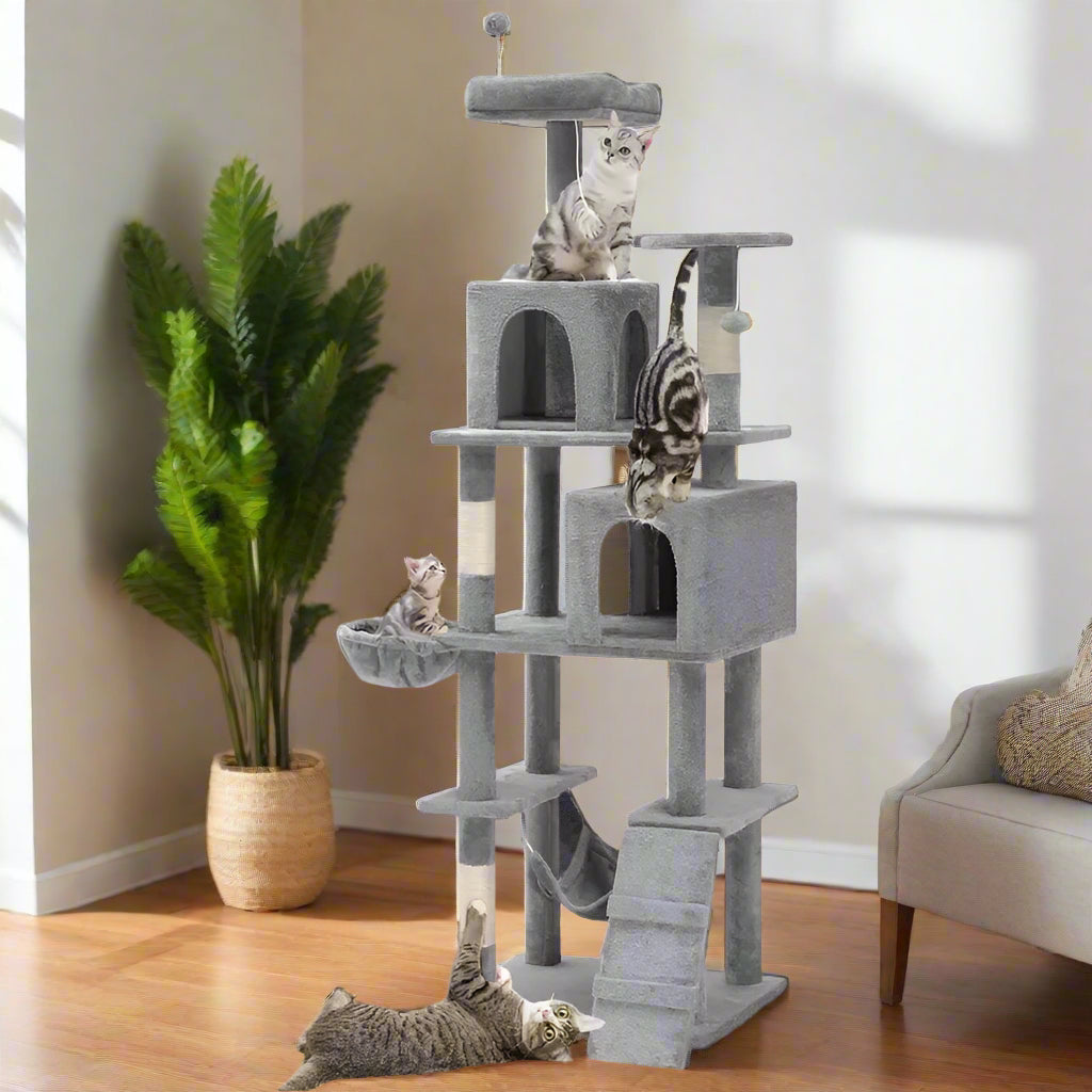 75"H Plush Cat Tree