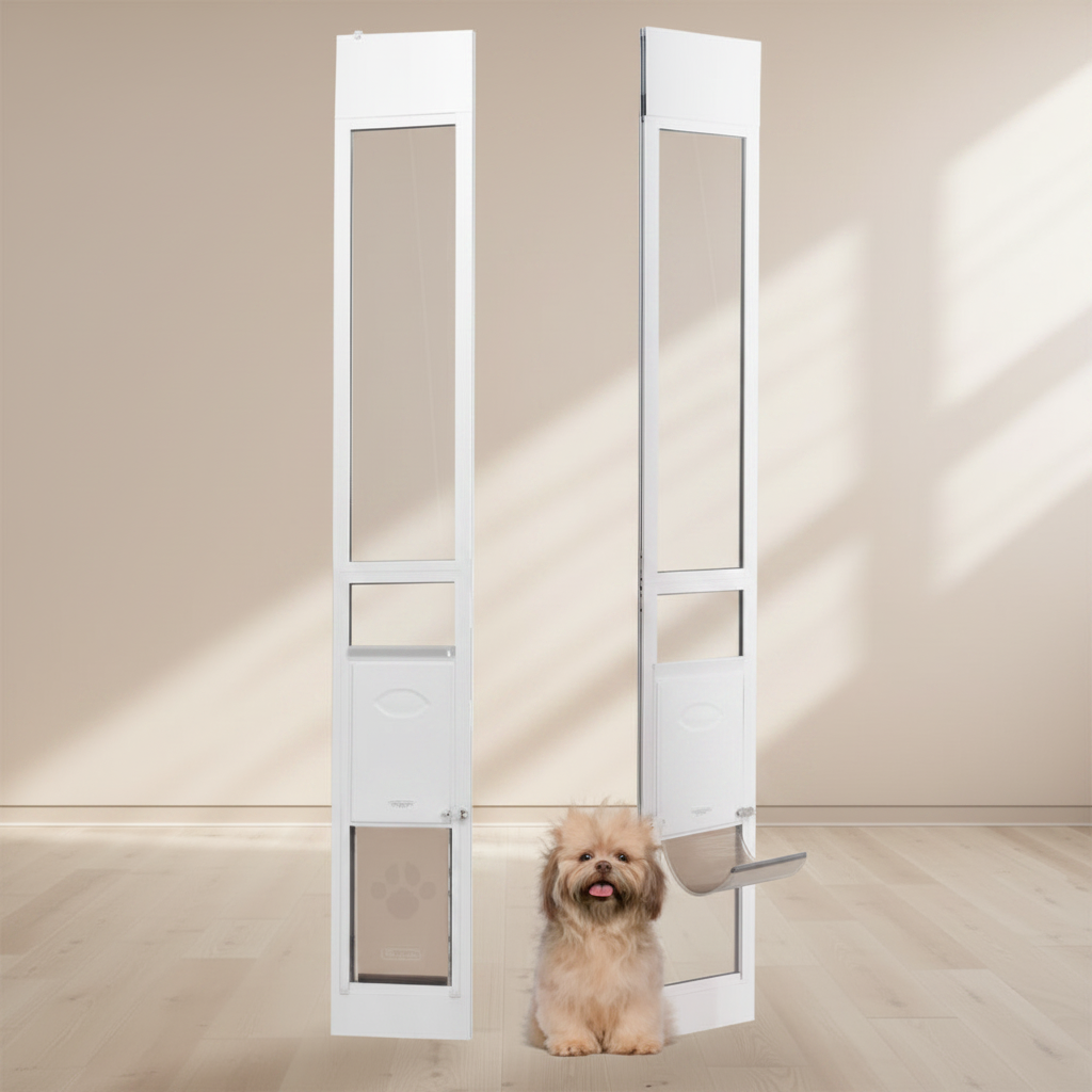 Sliding Glass Door Pet Door Insert 🎁  MustLovePets