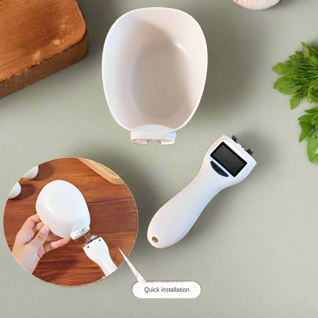 Pet Food Measuring Scoop Electronic Dog Cat Food Measuring Cup Digital Spoon Scale Kitchen Food Scale with LED Display