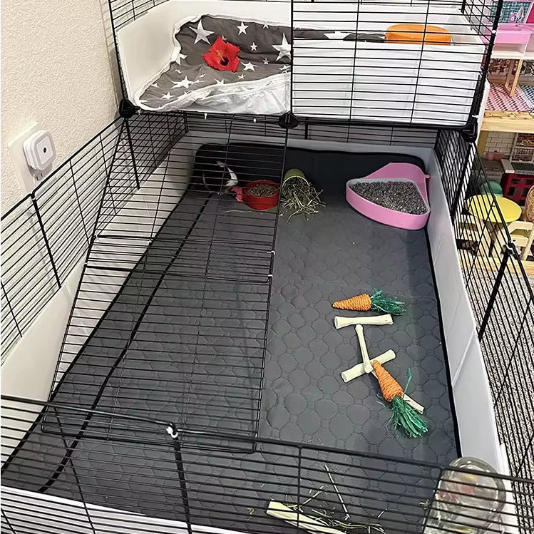 Guinea Pig Cage Lining Washable Guinea Pig Skin Pad Reusable and Non Slip Urinary Pad for Guinea Pig Cat Dog Bed Small Animal