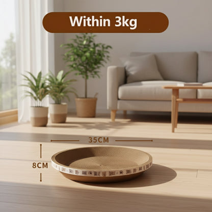 Corrugated Cat Scratcher Cat Scrapers round Oval Grinding Claw Toys for Cats Wear-Resistant Cat Bed Nest Cat Accessories