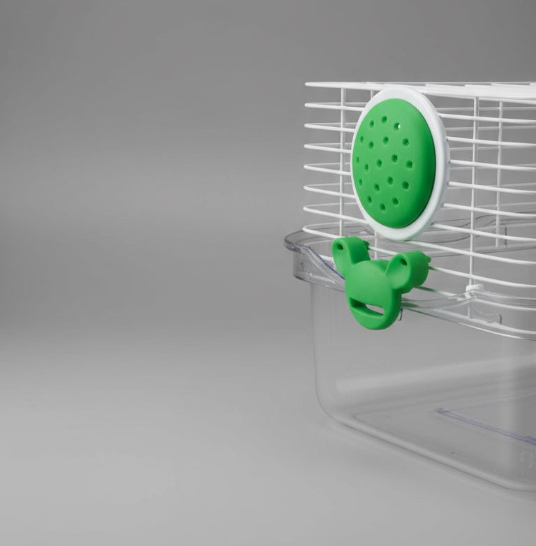 Acrylic Clear Expandable and Customizable 3-Solid Floor Levels Habitat Hamster Rodent Gerbil Mouse Mice Cage Clear Transparent