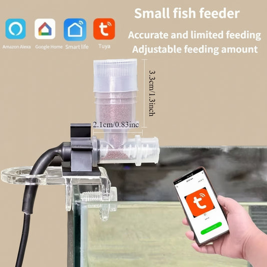 Fish Tank Feeder Mobile Phone Remote Control Intelligent Timing Feeder Ornamental Fish Turtle Food Aquarium Automatic Feeder