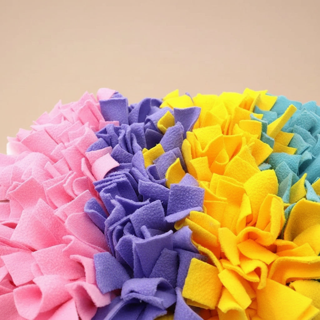 Washable Snuffle Smelling Mats for Pet Dogs Anti-Slip Nose Training Blanket Sniffing Pads Dog Puzzle Toys