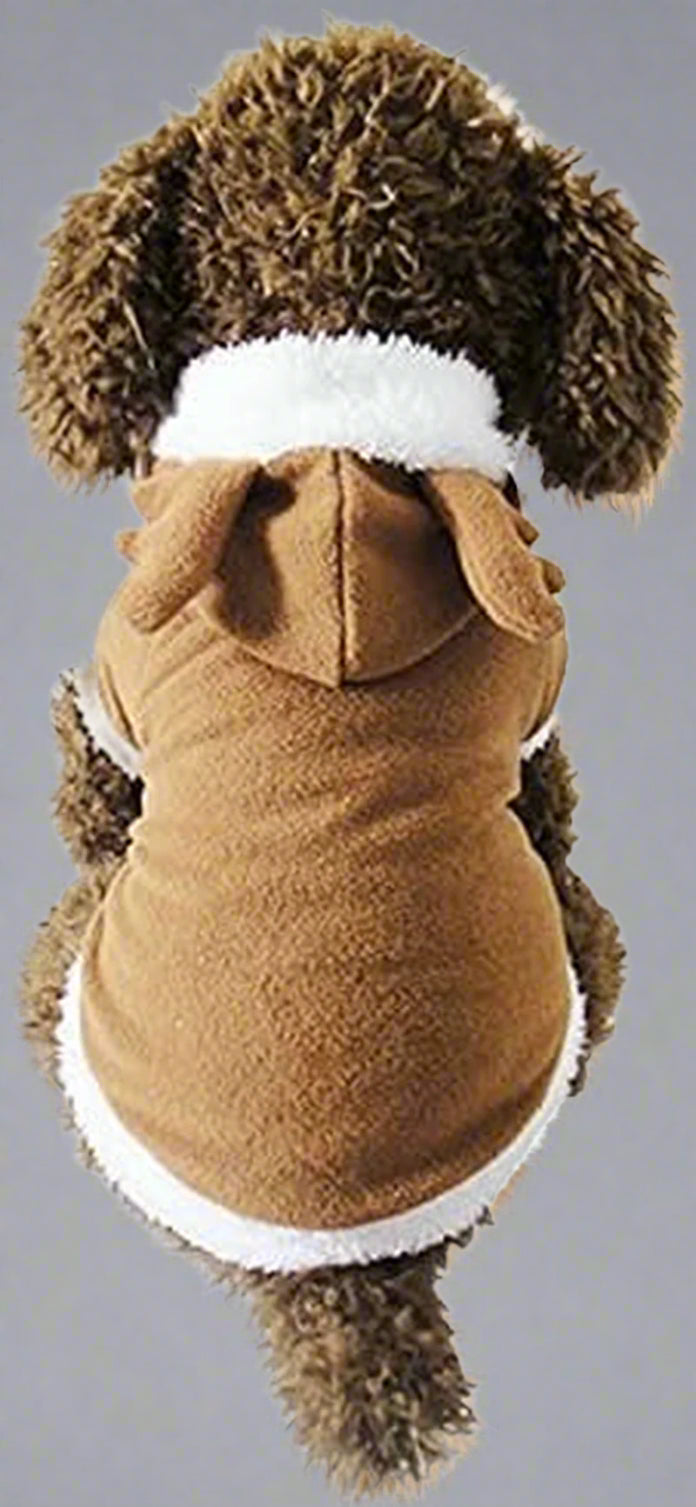 Christmas Reindeer Dog Costume, Winter Funny Pet Hoodies, Warm Puppy Clothes for Small Dogs Costumes (S)