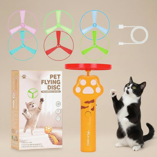Rechargeable Flying Disc Launcher Set