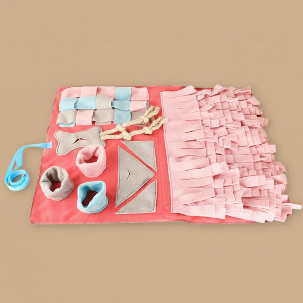 Washable Snuffle Smelling Mats for Pet Dogs Anti-Slip Nose Training Blanket Sniffing Pads Dog Puzzle Toys