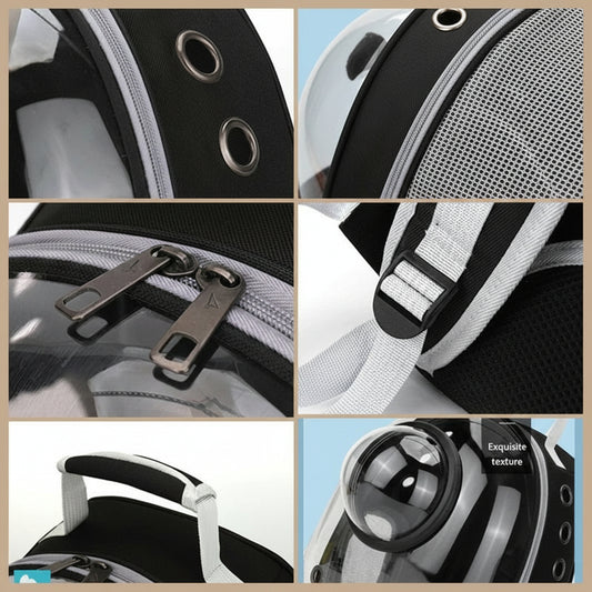 Transparent Cat Carrying Bags Space Breathable Pet Backpack Portable Puppy Dog Backpack Transport Carrier Space Capsule Bag Pets