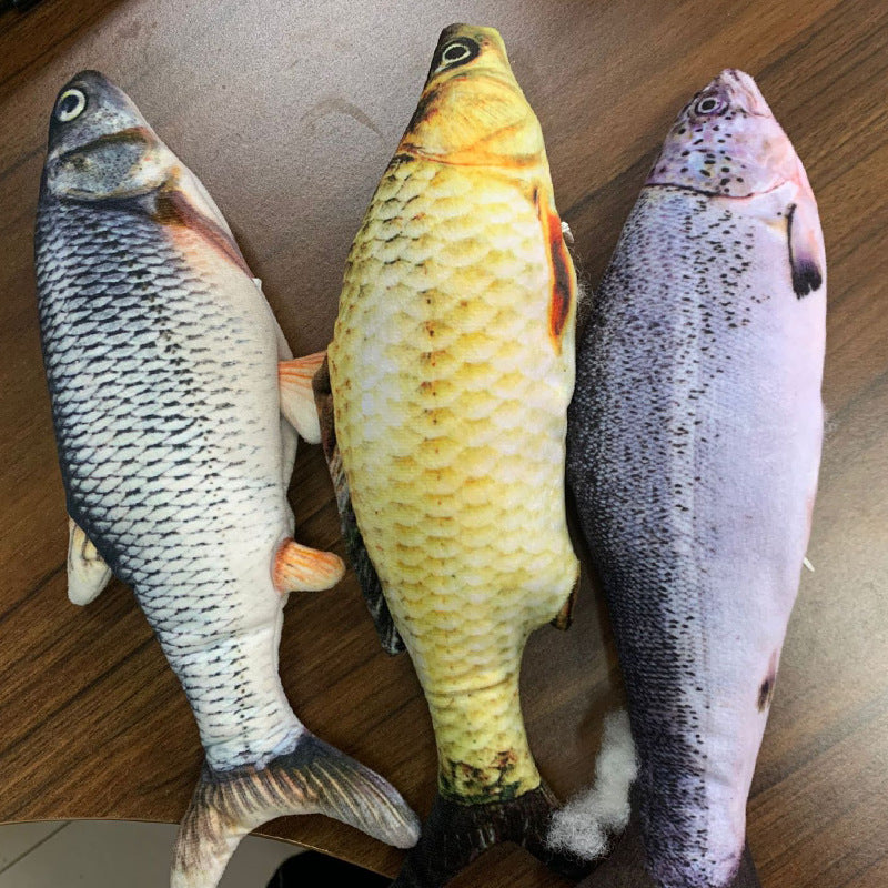 Electronic Pet Cat Toy - Interactive Fish-Shaped USB Rechargeable Cat Toy
